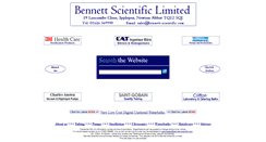 Desktop Screenshot of bennett-scientific.com